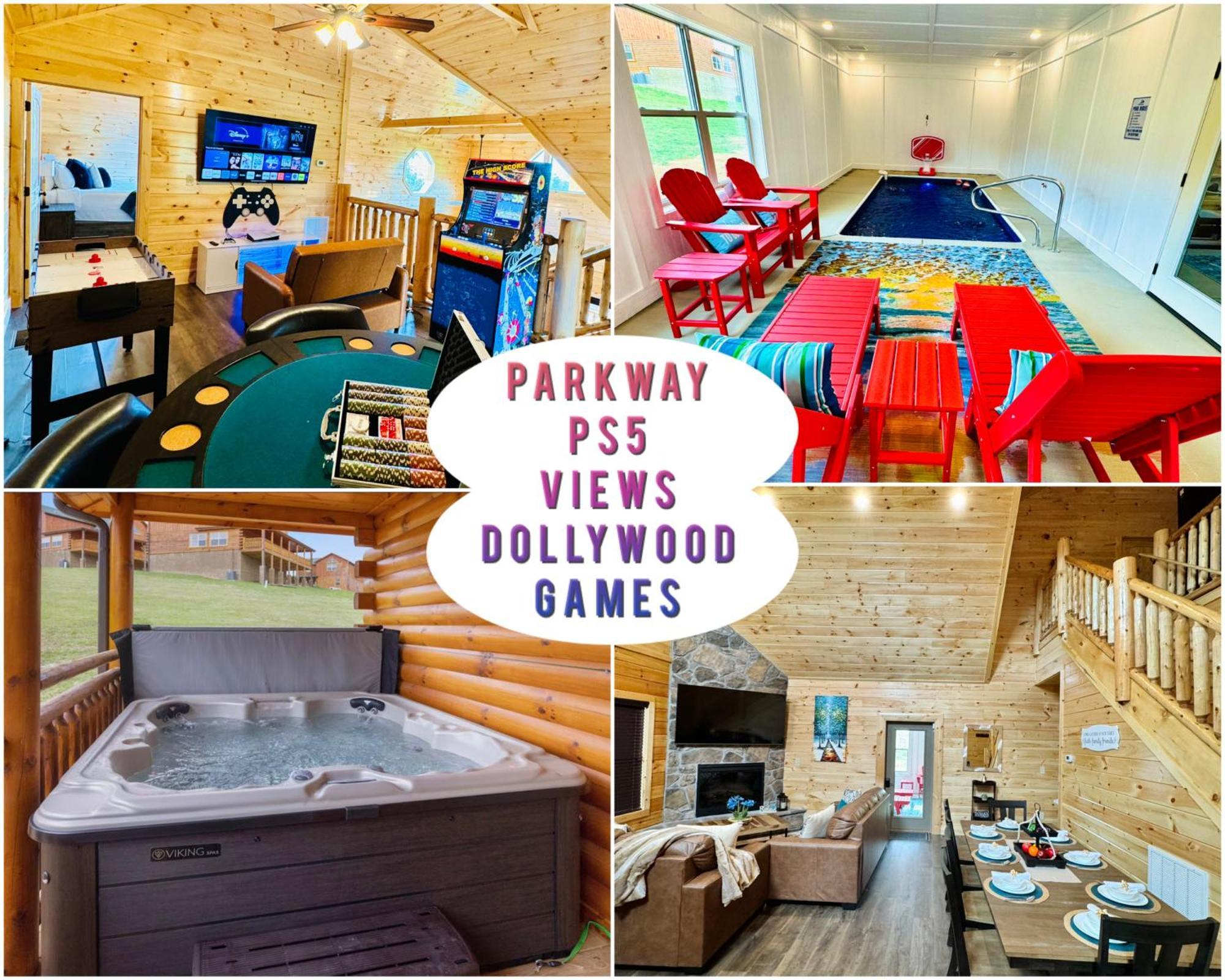New! Indoor Pool/Ps 5/Hot Tub/Parkway Villa Pigeon Forge Eksteriør bilde